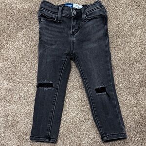 Old Navy Black Distressed Skinny Jeans for Toddler Girl